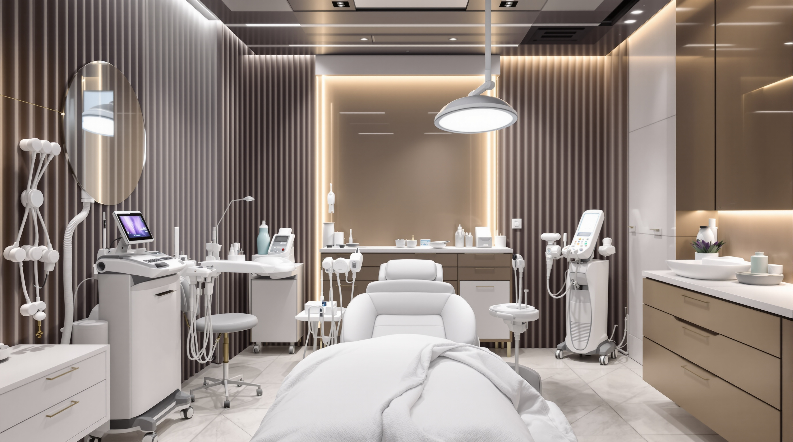 Préparation séance esthétique